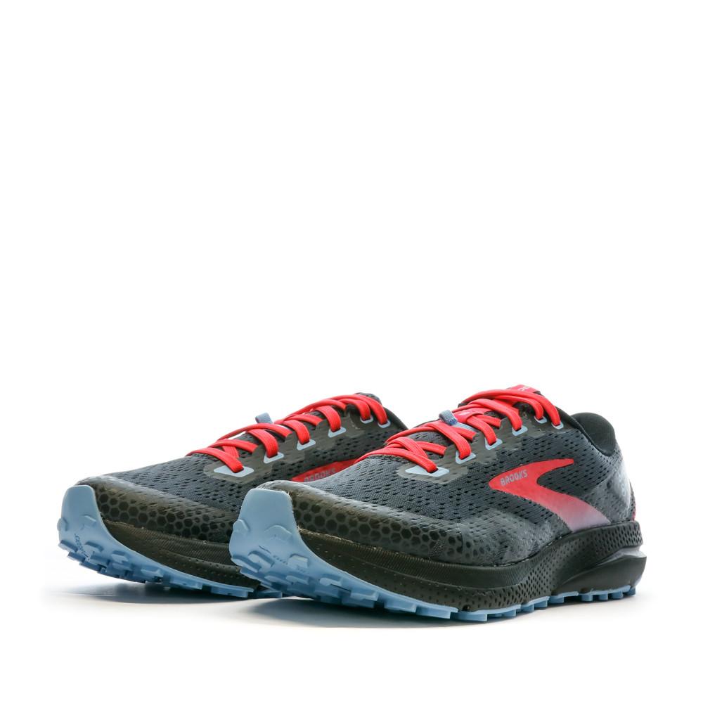 Chaussures de Trail Noir/Rouge Femme Brooks Divide 3 vue 6