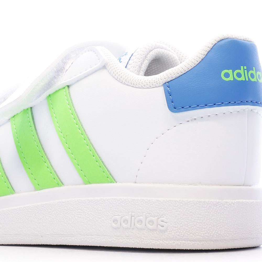 Baskets Blanches Garçon Adidas Grand Court 2.0 vue 7