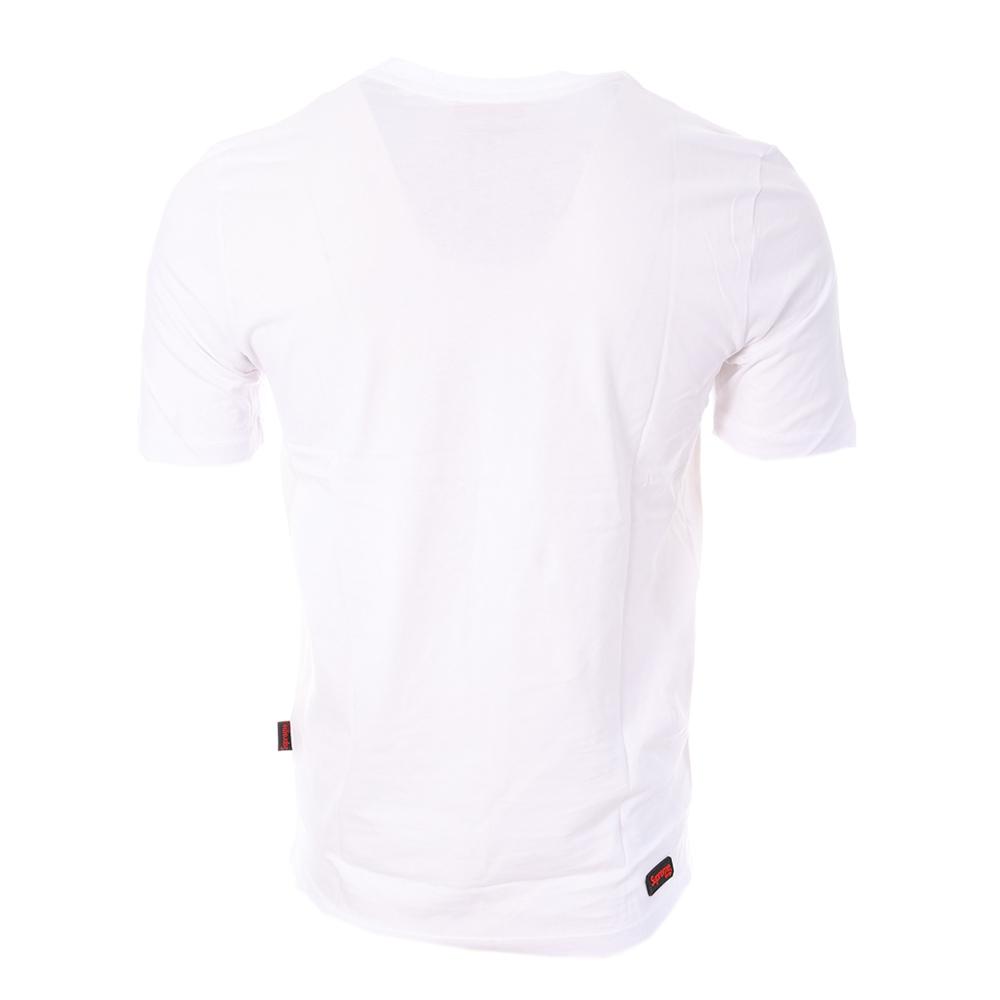 T-shirt Blanc Homme Supreme Grip Maril vue 2