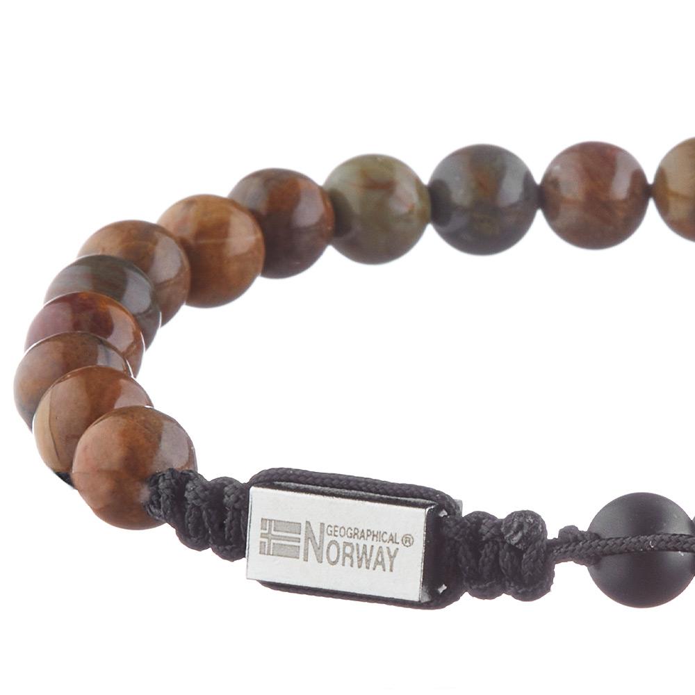 Bracelet Perles Noir/Marron Homme Geographical Norway 315051 vue 3