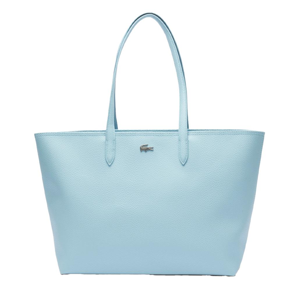Sac Cabas Bleu Clair Femme Lacoste Forget pas cher