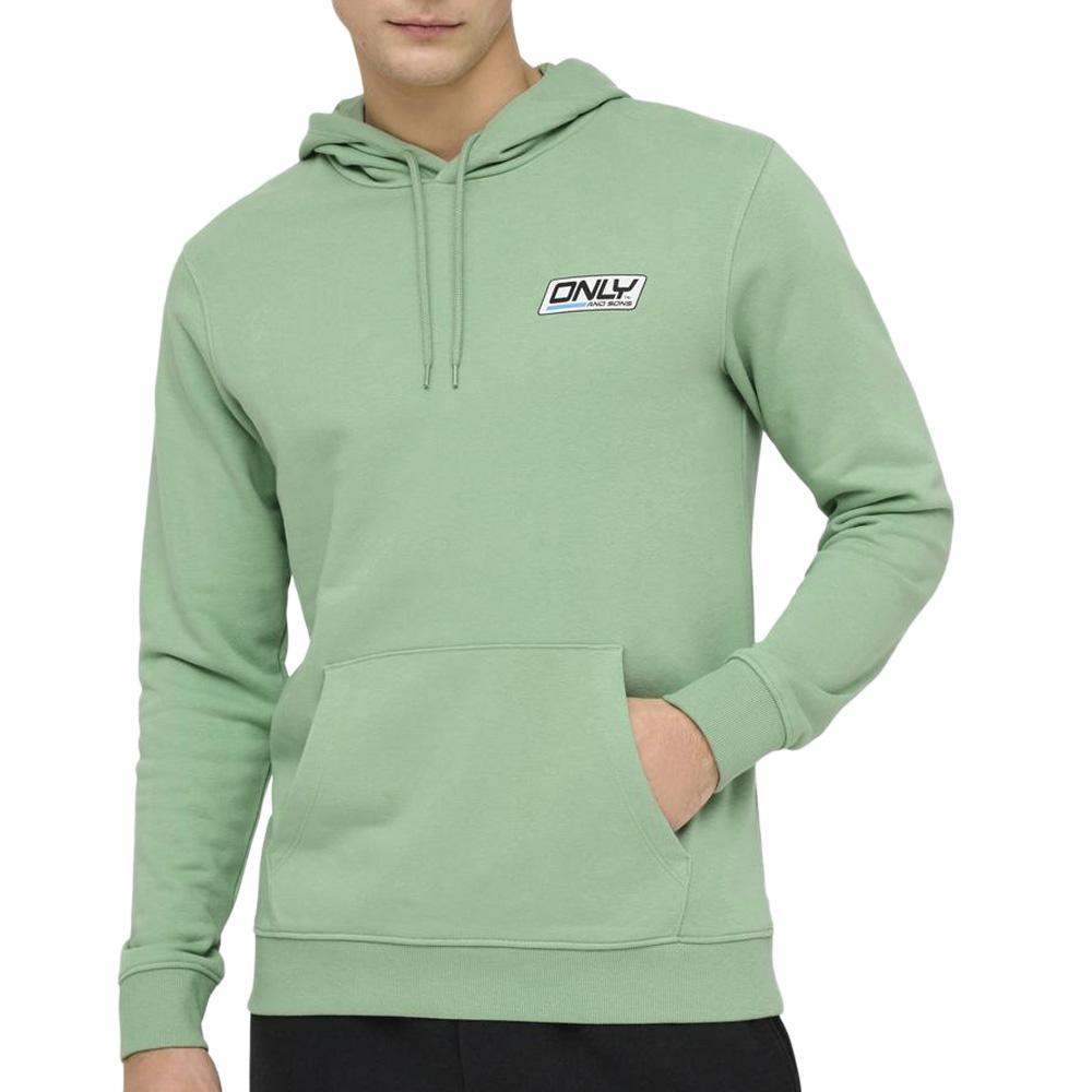 Sweat Vert Homme Only & Sons Print Logo pas cher