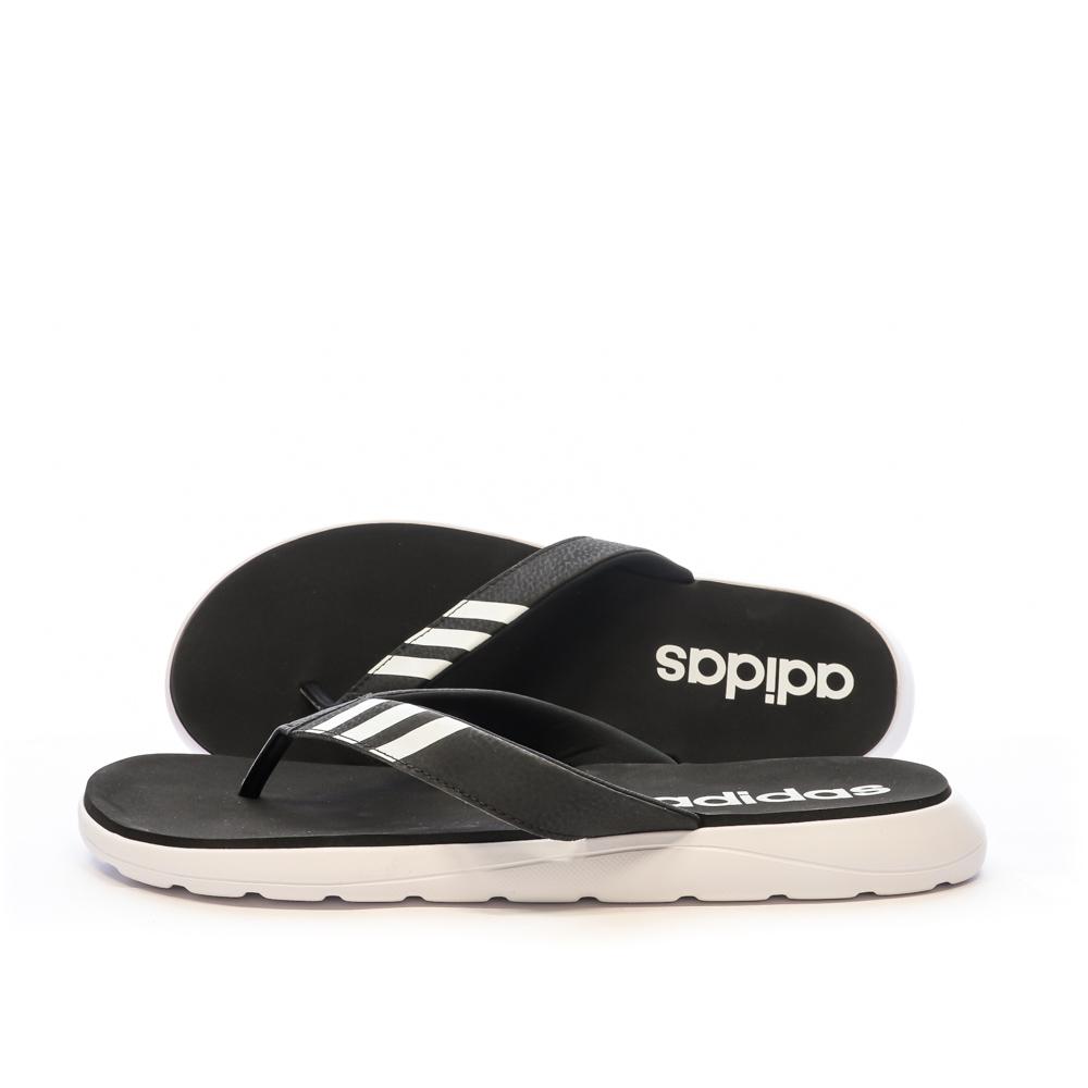 Chanclas Adidas Comfort Negro/Blanco, Hombre barato