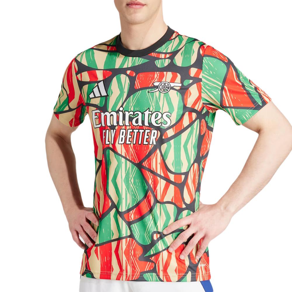 Arsenal Men's Red/Green Pre-Match Jersey Adidas Preshi affordable
