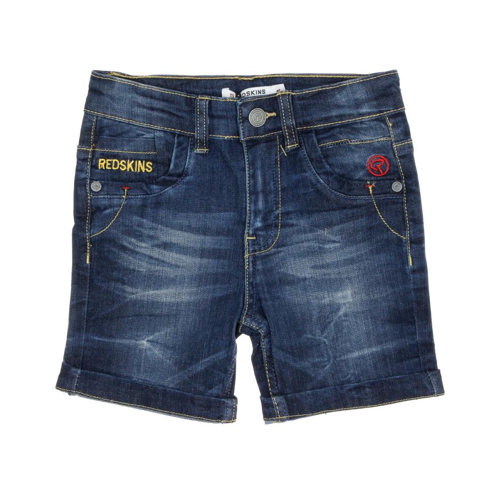Short en Jean Bleu Foncé Garçon Enfant Redskins 774552 pas cher