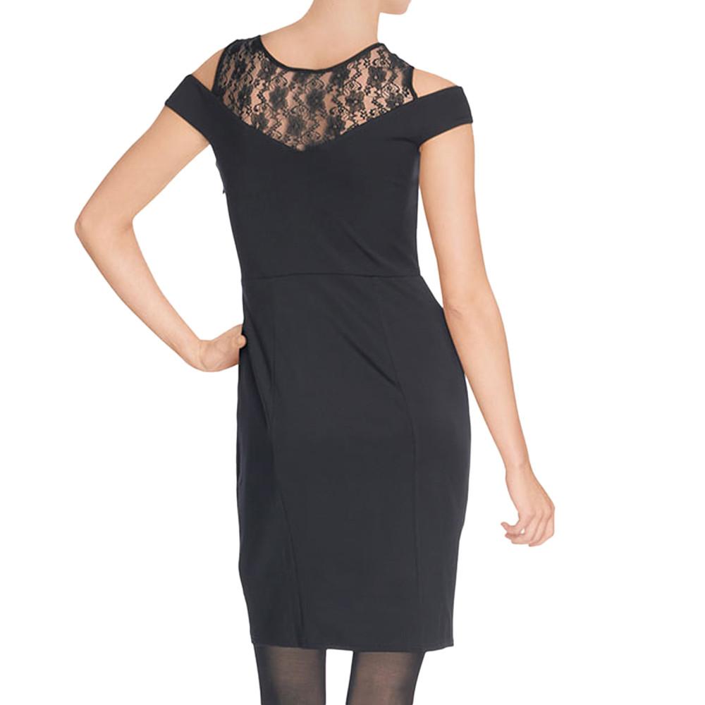 Robe Noir/dentelle Femme Guess Sophia vue 2