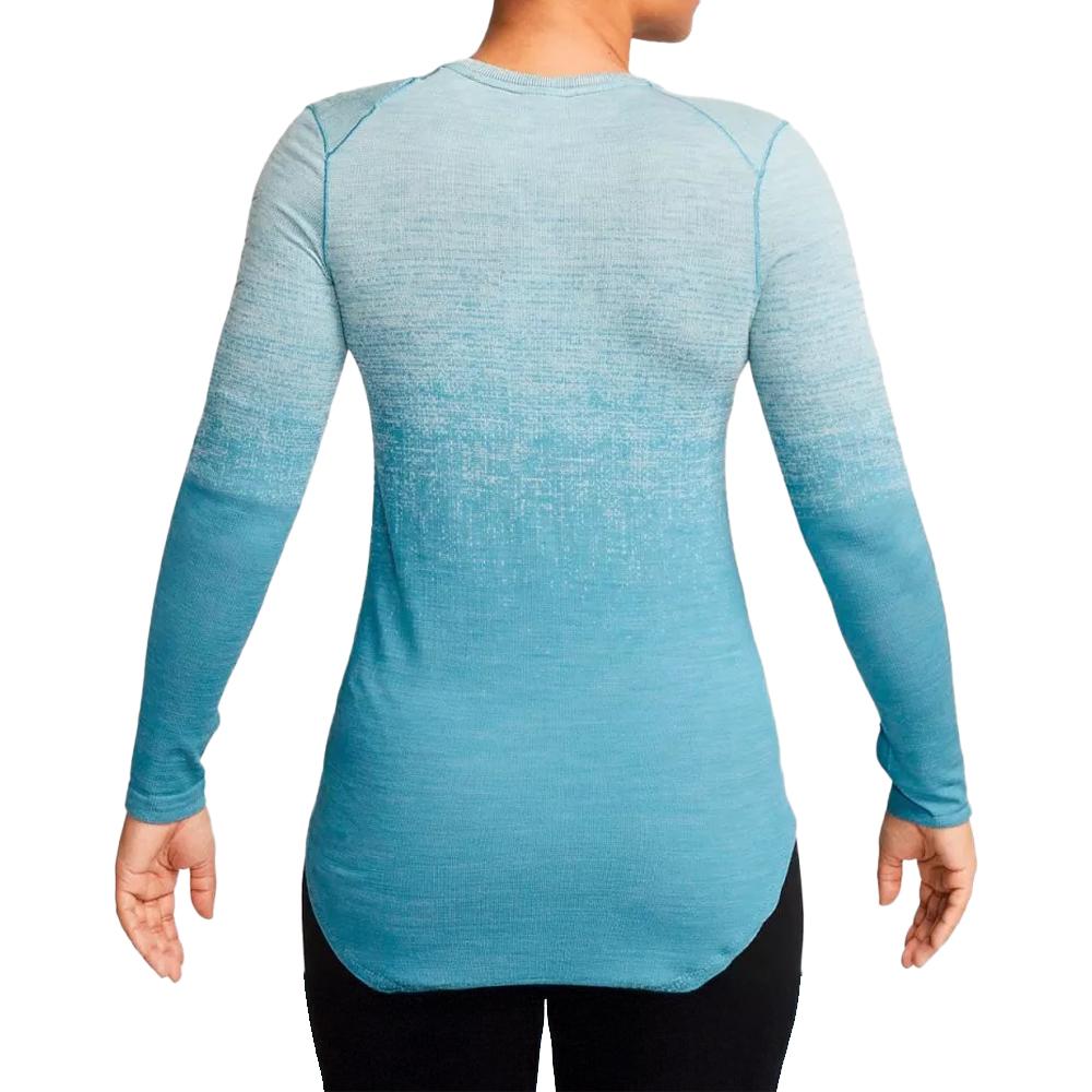 T-shirt Bleu Technique Femme Nike Adv Run vue 2