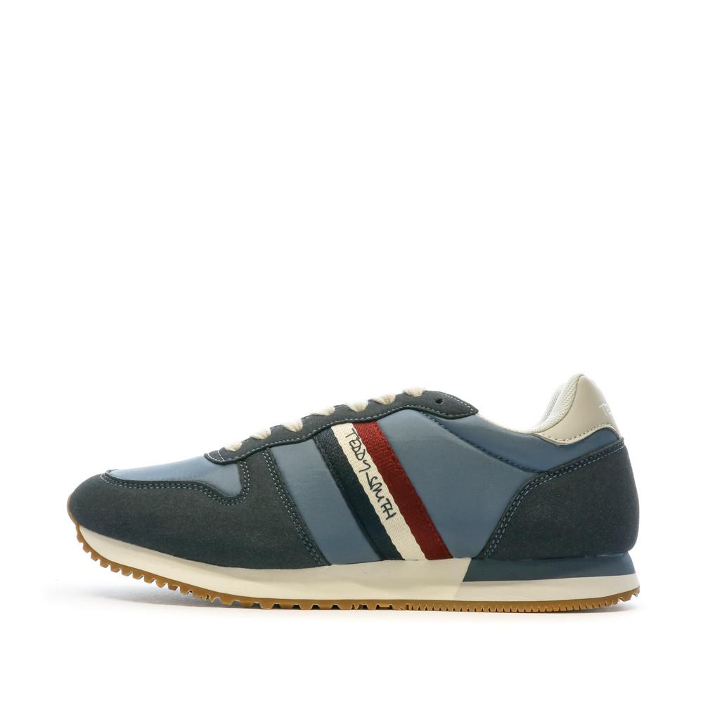 Baskets Bleu Homme Teddy Smith Combined pas cher