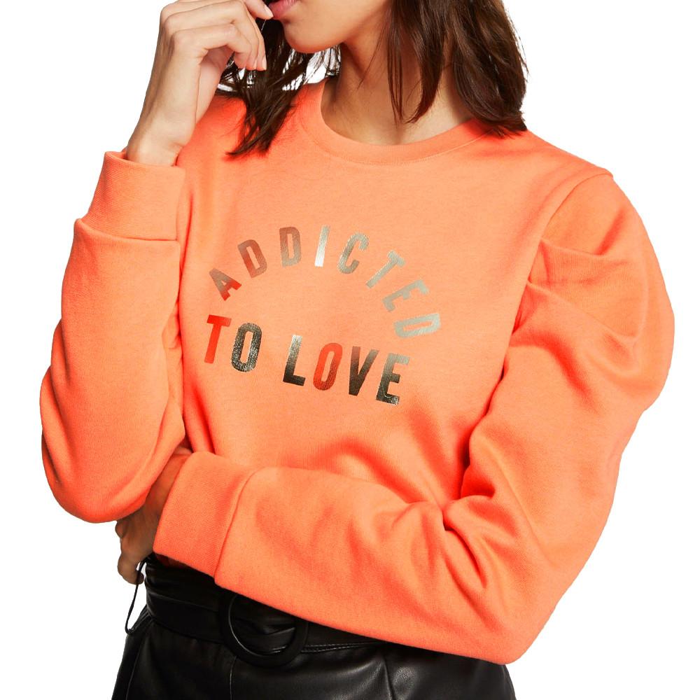 Sweat Orange Femme Morgan Tiful pas cher