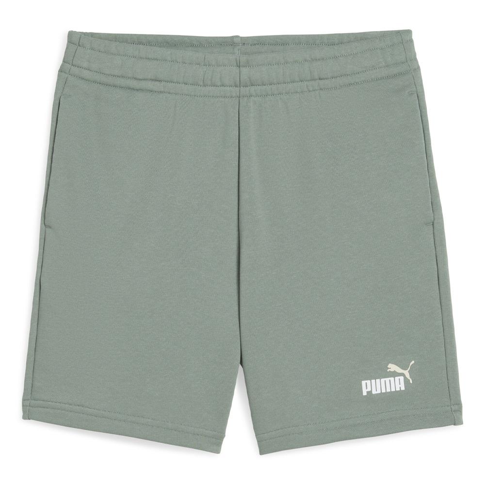 Short Vert Garçon Puma Ess2 Color No.1 Logo pas cher