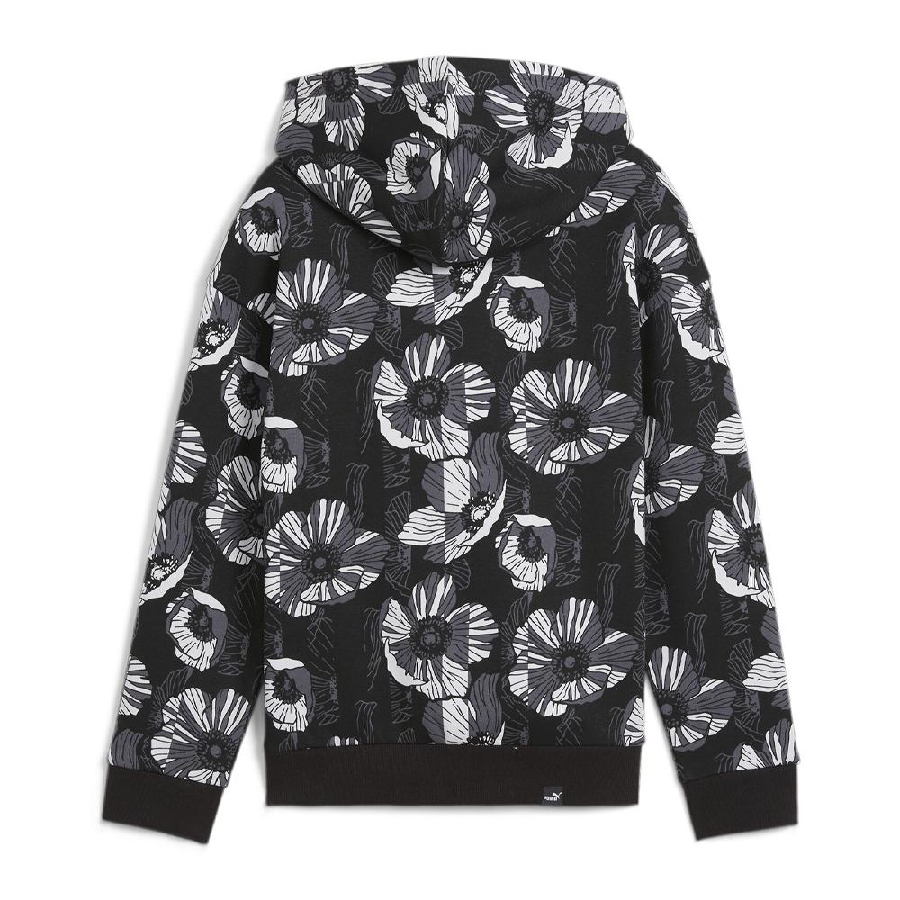 Sweat à Capuche Noir/Gris Fille Puma Ess+ Class vue 2
