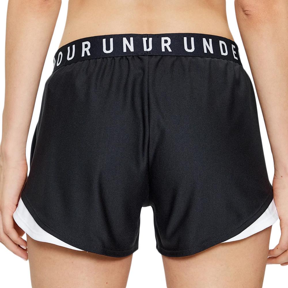 Short Noir Femme Under Armour Ua Play Up 3.0 vue 2