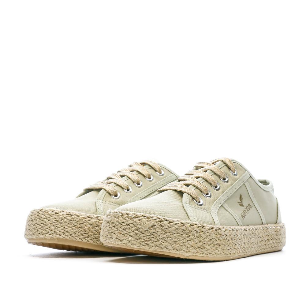 Baskets Verte Femme Kaporal Biorgaty vue 6