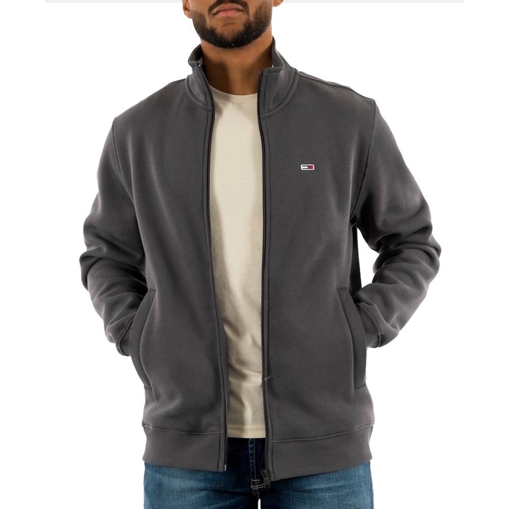 Sweat Zippée Grise Homme Tommy Hilfiger Fleece pas cher
