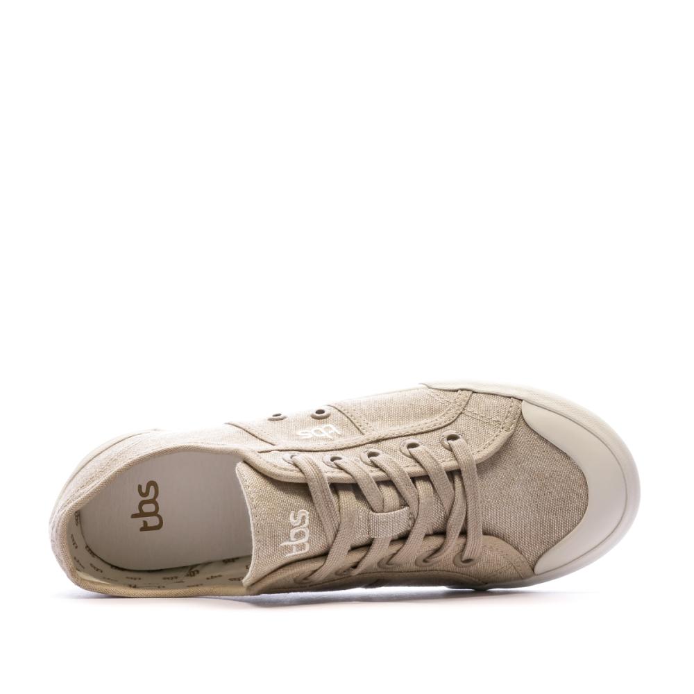 Baskets en toile Beige Femme TBS Opiace vue 4