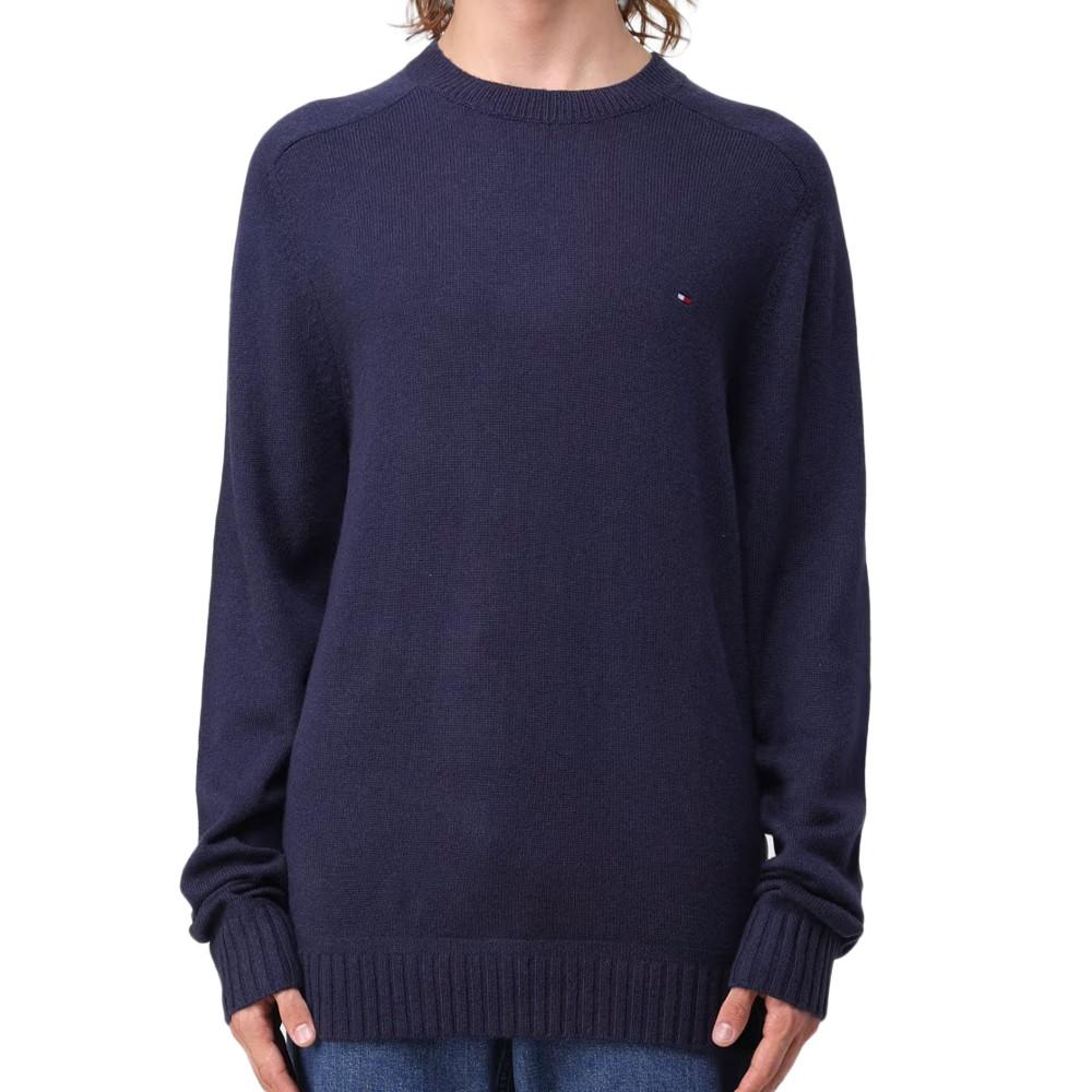 Pull Marine Homme Tommy HilfigerMerino pas cher