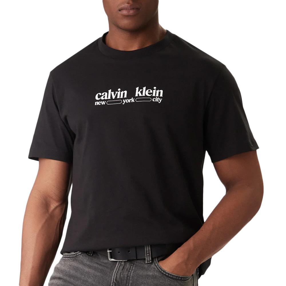 T-Shirt Noir Homme Calvin Klein Jeans LV14RE831G pas cher