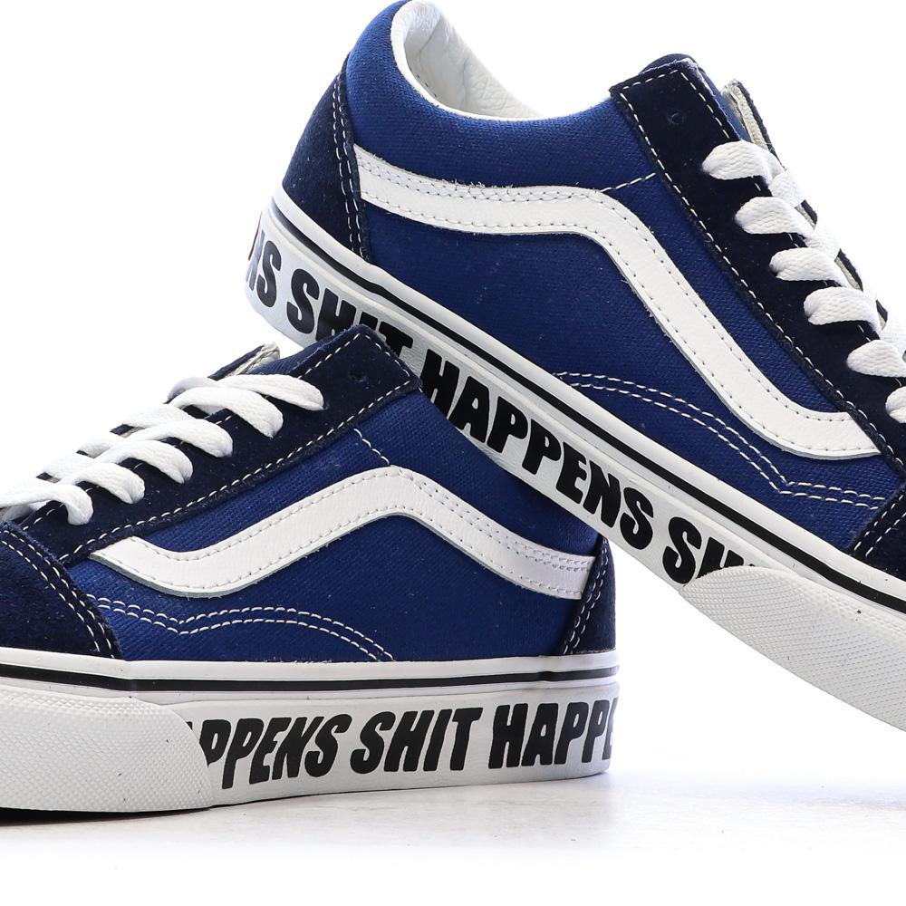 Baskets Bleu Garçon Vans Old Skool vue 7