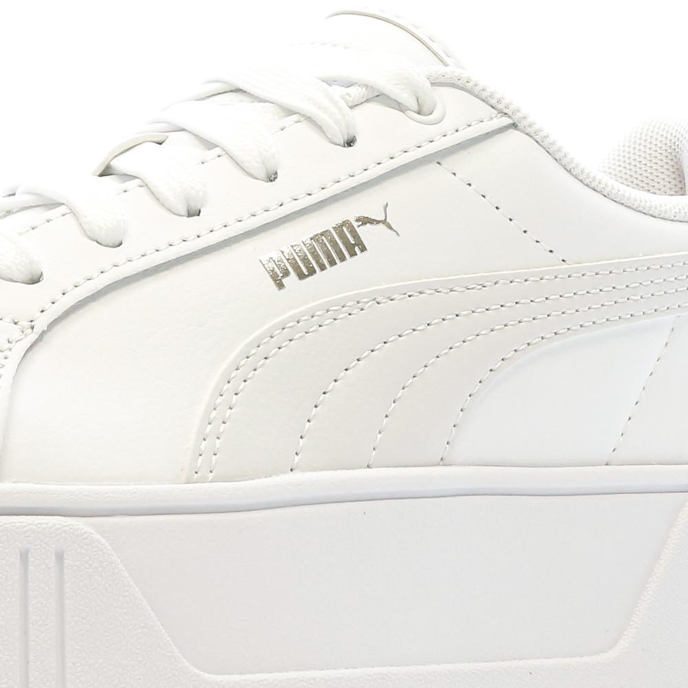 Baskets Blanches/Rose Femme Puma Karmen vue 7