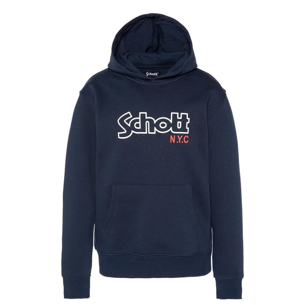 Sweat à Capuche Marine Garçon Schott Sidney pas cher