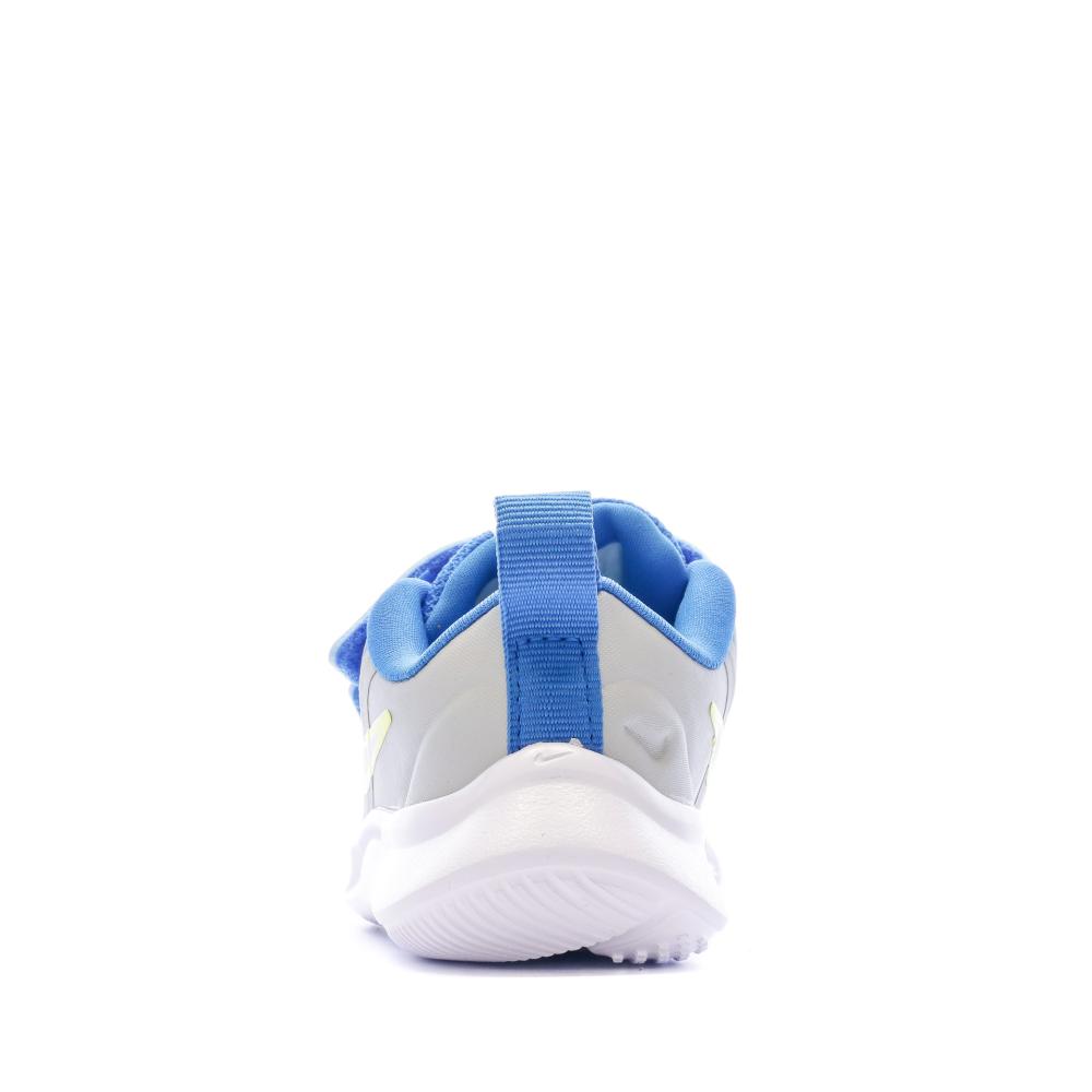 Baskets Bleu/Jaune Bébé Garçon Nike Star Runner 3 Tdv vue 3