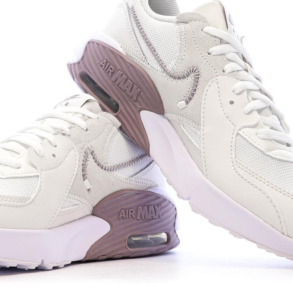 Baskets Écru/Violet Femme Nike Nike Air Max Excee vue 7