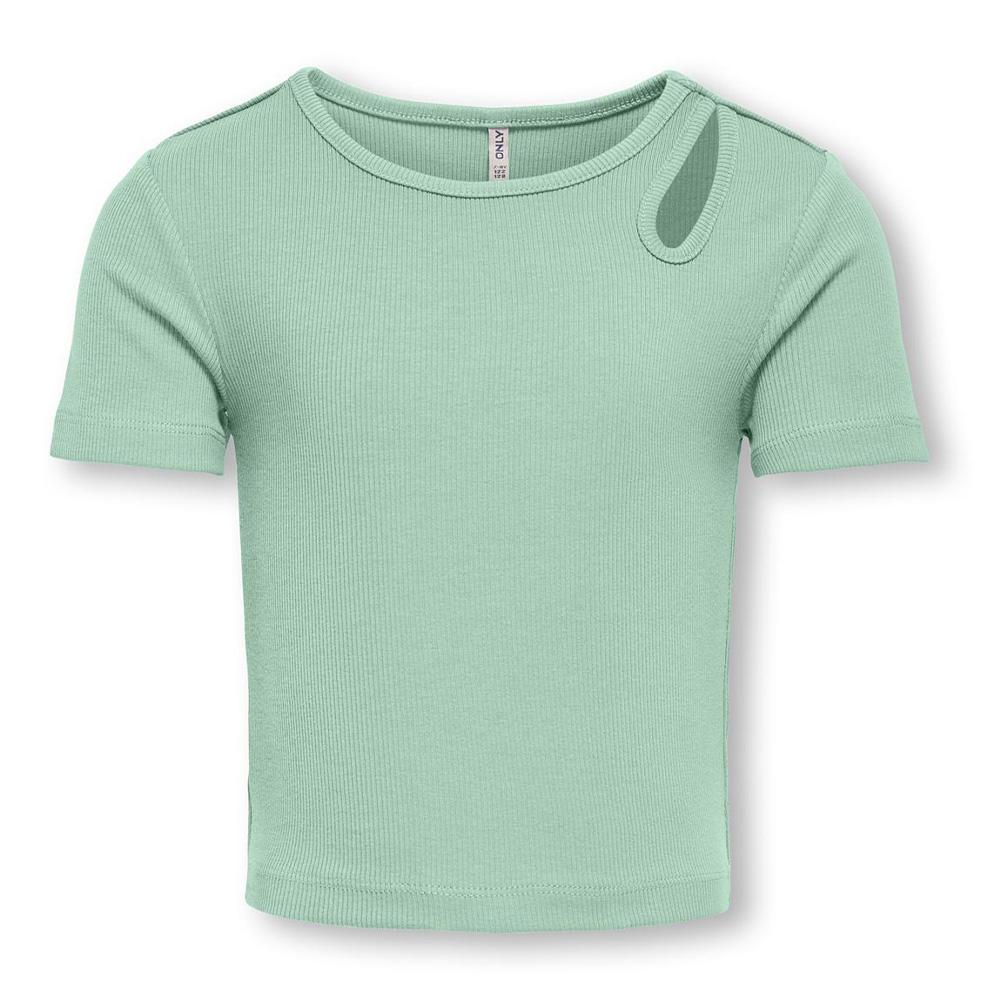 T-Shirt Vert Fille Kids ONLY Cutout Top pas cher