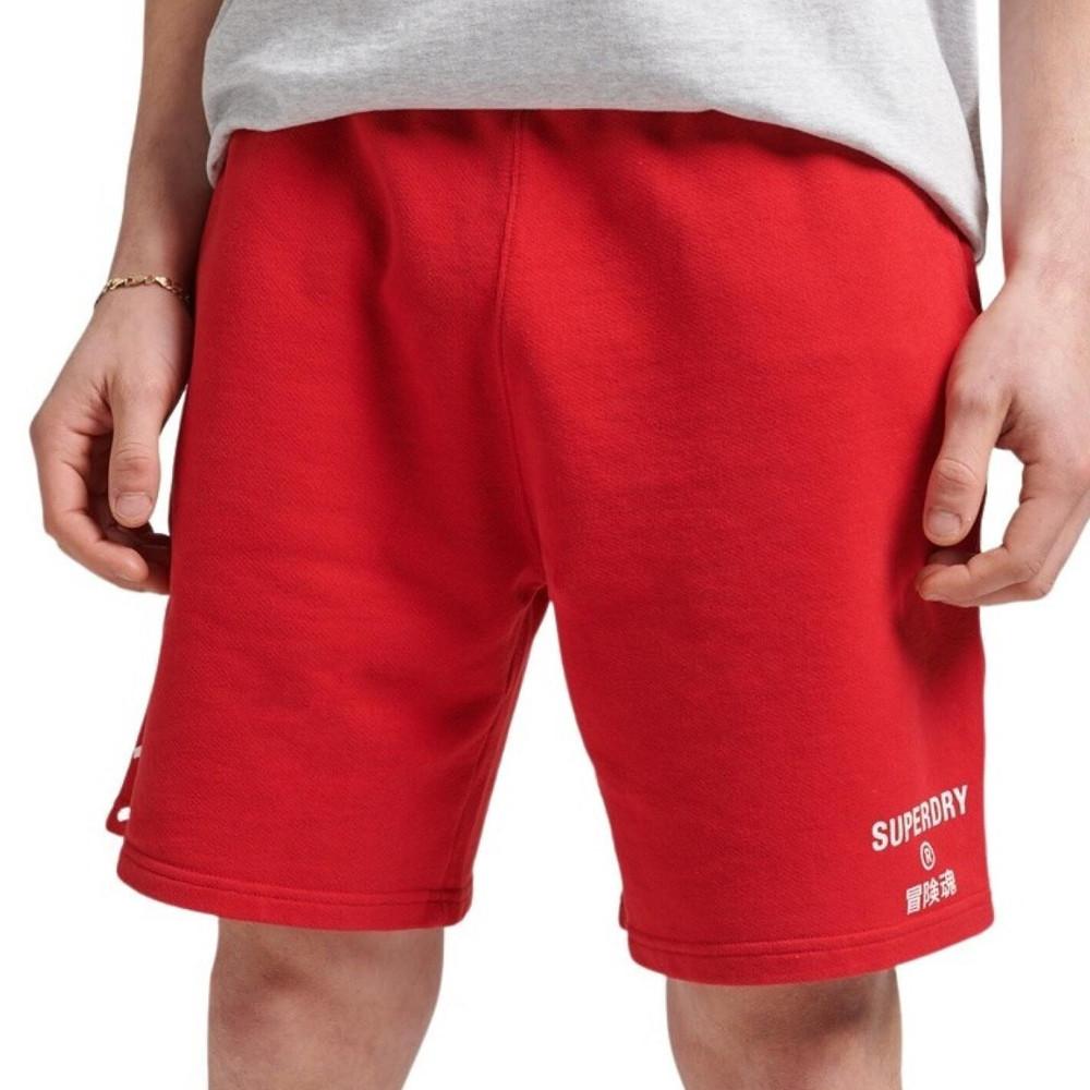 Short Rouge Homme Superdry Core Sport pas cher