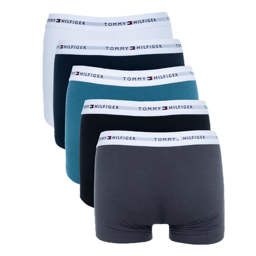 X5 Boxers Gris/Noir Homme Tommy Hilfiger 03432 vue 2