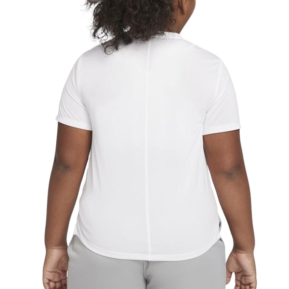 T-shirt Blanc Fille Nike DD7639 vue 2