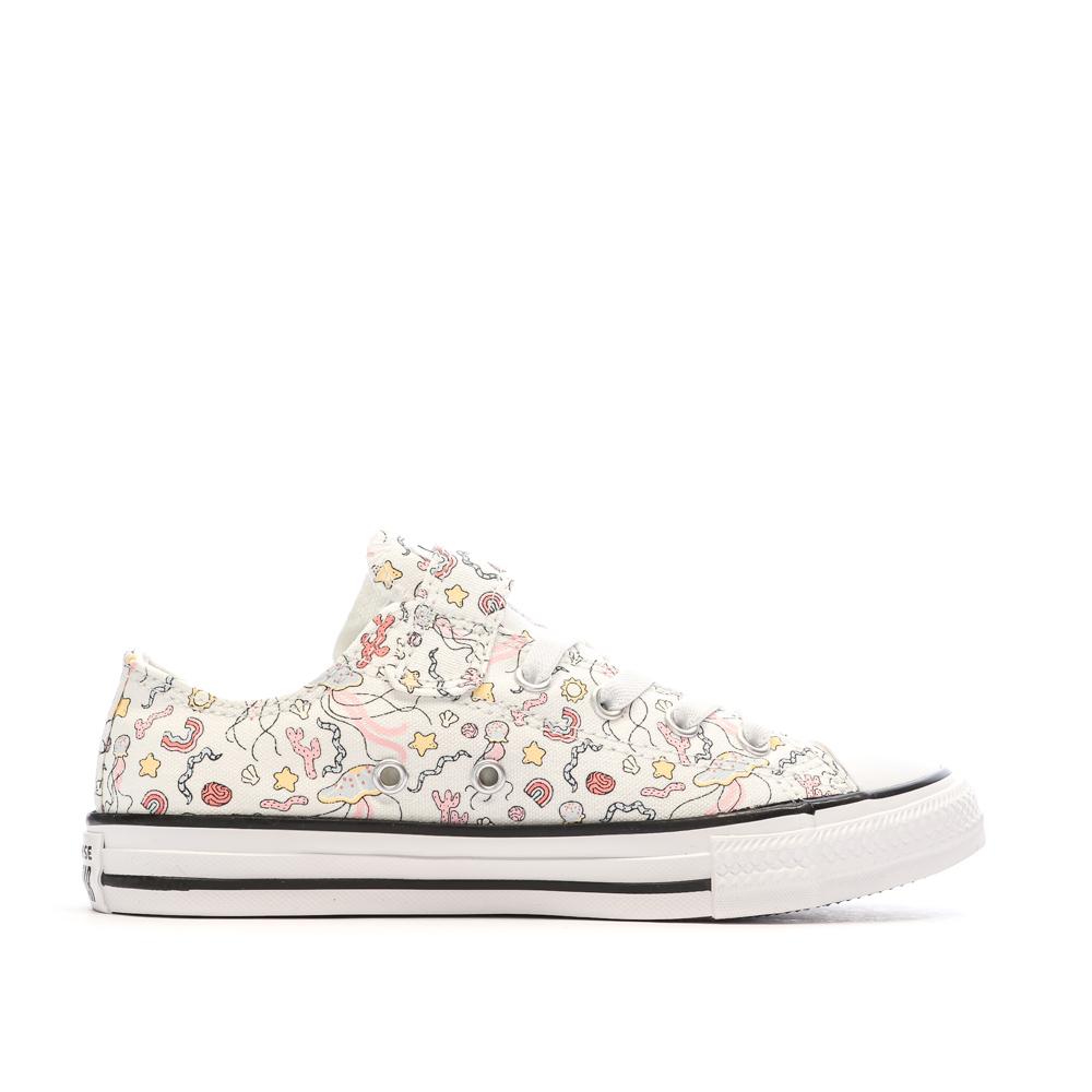 Baskets Blanches Fille Converse Chuck Taylor All Star vue 2