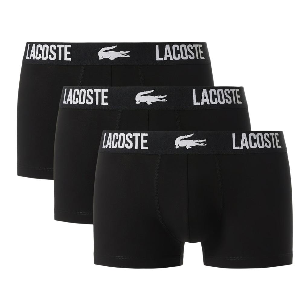 X3 Sous-vêtement Noir Homme Lacoste Stretch vue 3