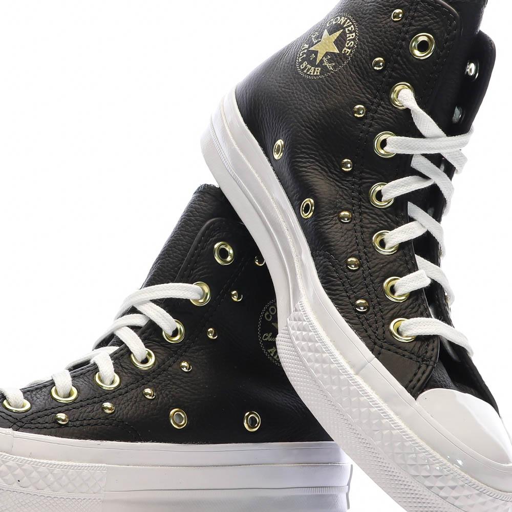 Baskets Noir/Doré Femme Converse Converse Chuck 70 vue 7