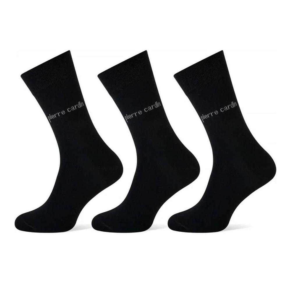 x3 Chaussettes Noires Homme Pierre Cardin CTK pas cher