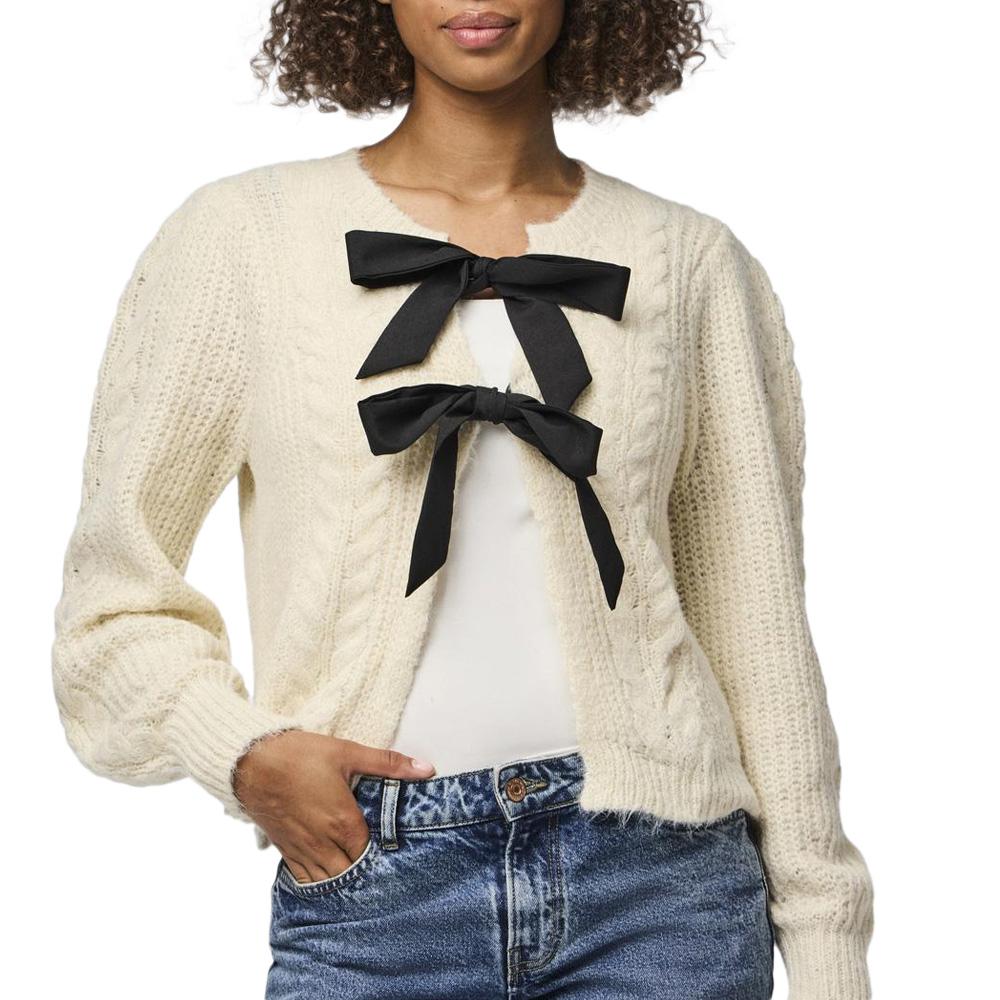 Gilet Beige Femme Pieces Cow pas cher