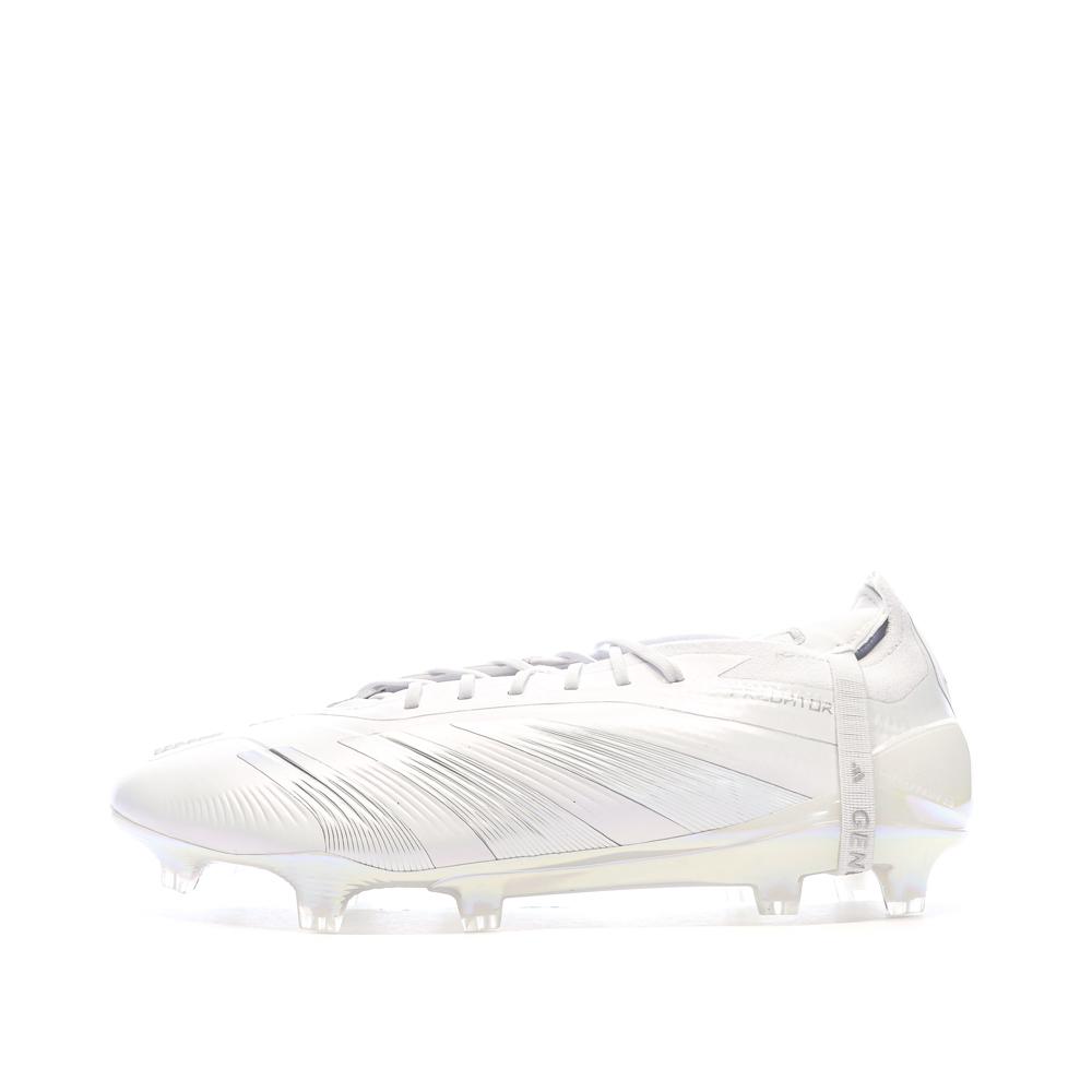 Chaussures de football Blanches Homme Adidas Predator Elite vue 5
