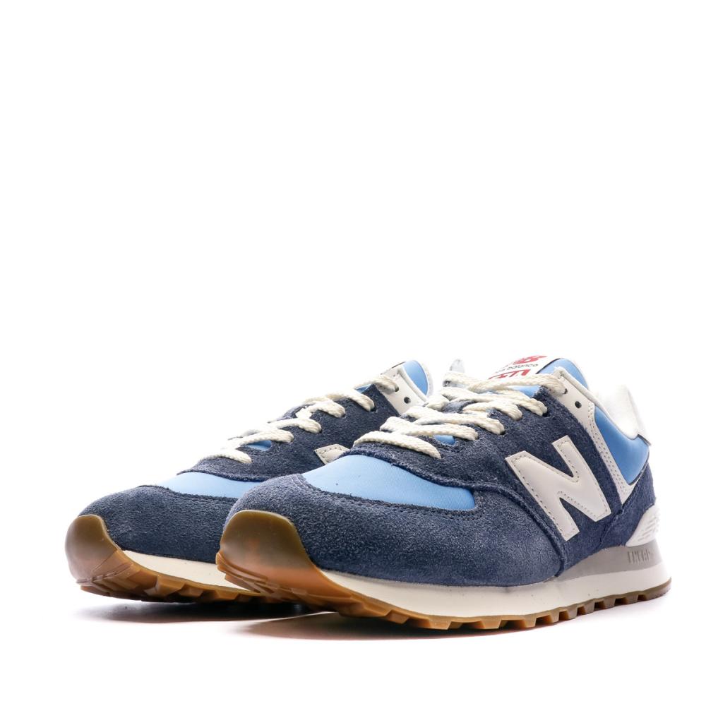 Baskets Bleues Homme New Balance 574 vue 6