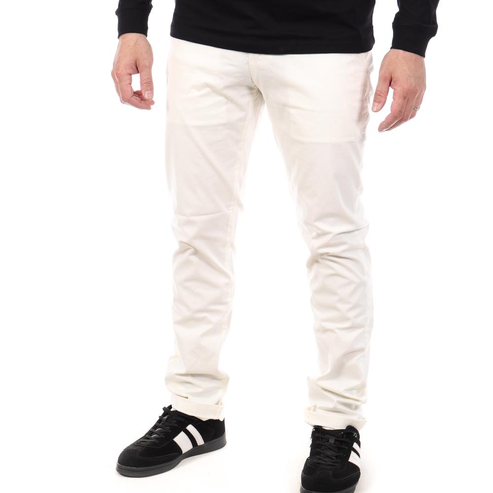 Pantalon Chino Blanc Homme Paname Brothers Costa1 pas cher