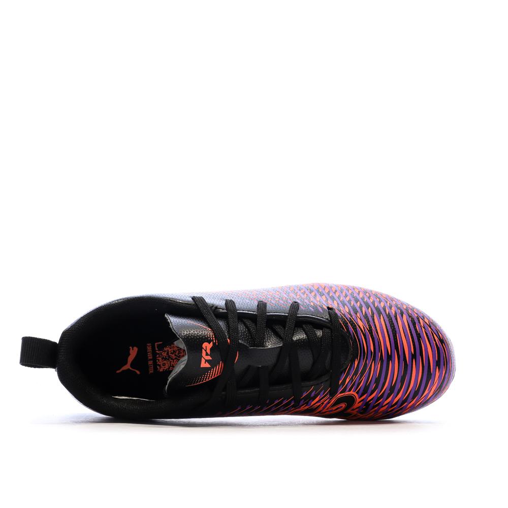 Chaussures de Foot Noir/Violet Junior Puma Future 8 Play FG/AG Jr vue 4