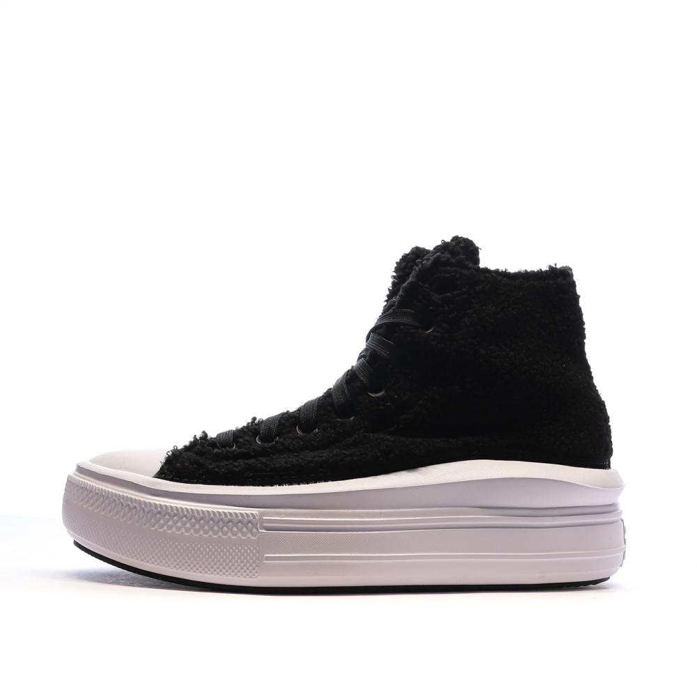 Baskets Noires Femme Converse Chuck Taylor All Star Move vue 2