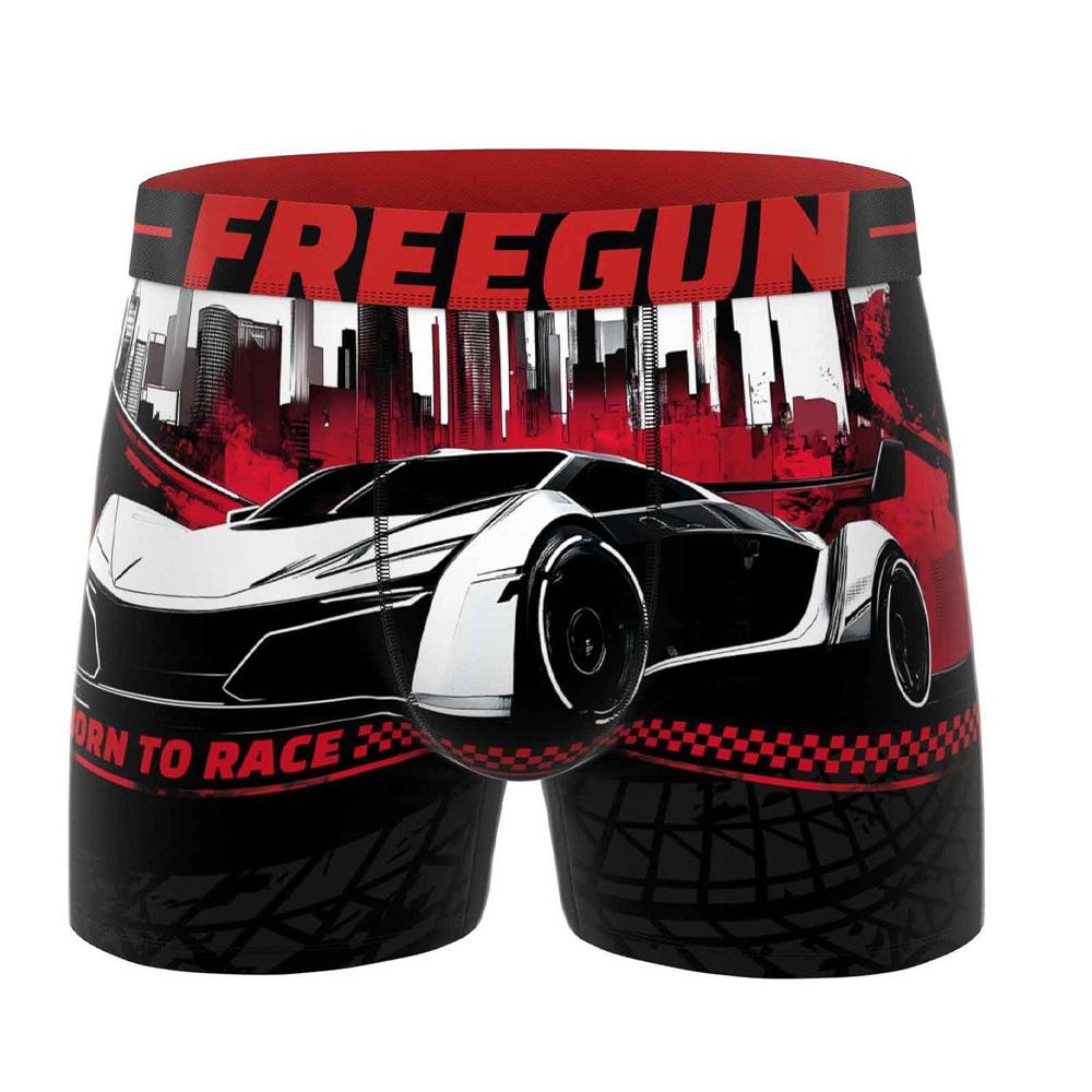 Boxer Noir/Rouge Homme Freegun Voiture pas cher