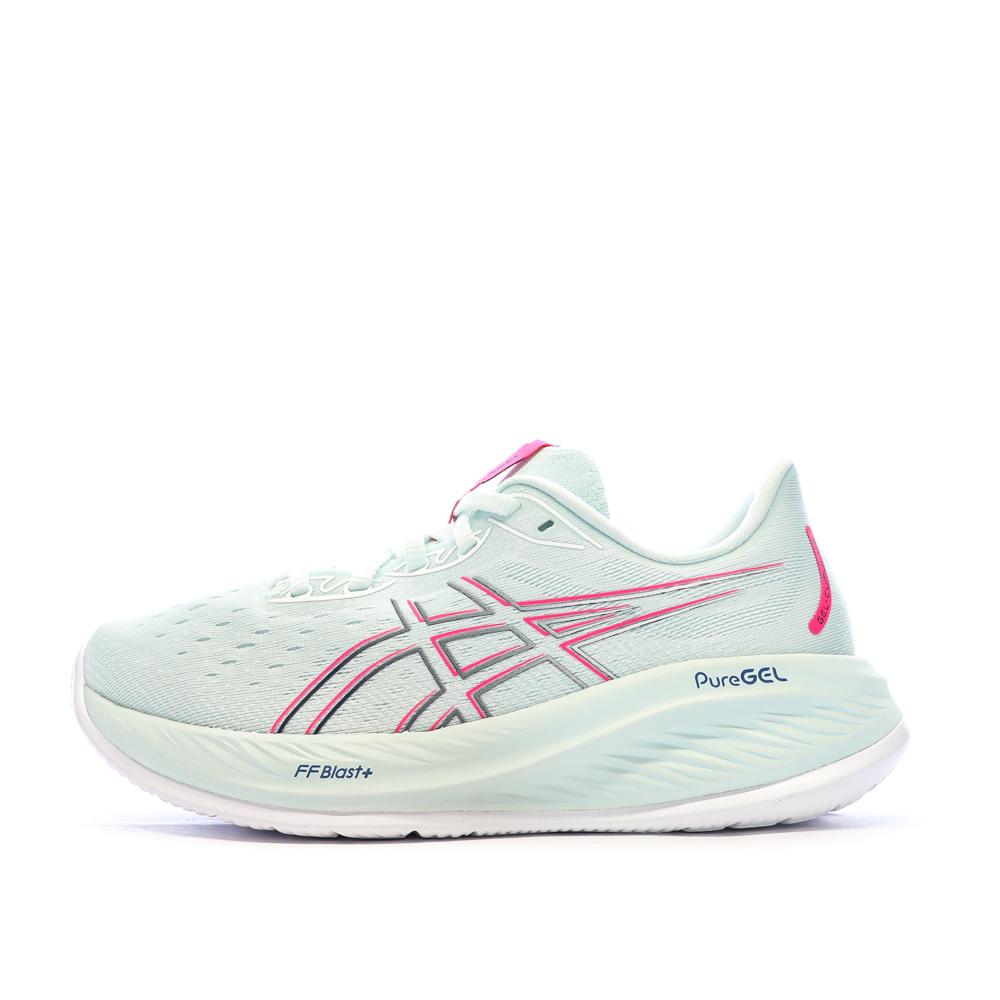 Chaussures de running Bleu/Rose Femme Asics Gel-pulse 15 pas cher