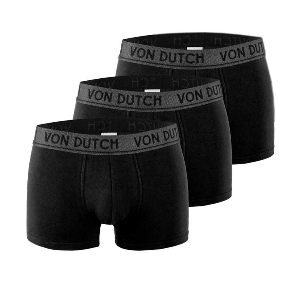 x3 Boxers Noir Homme Von Dutch ORIGI1 pas cher