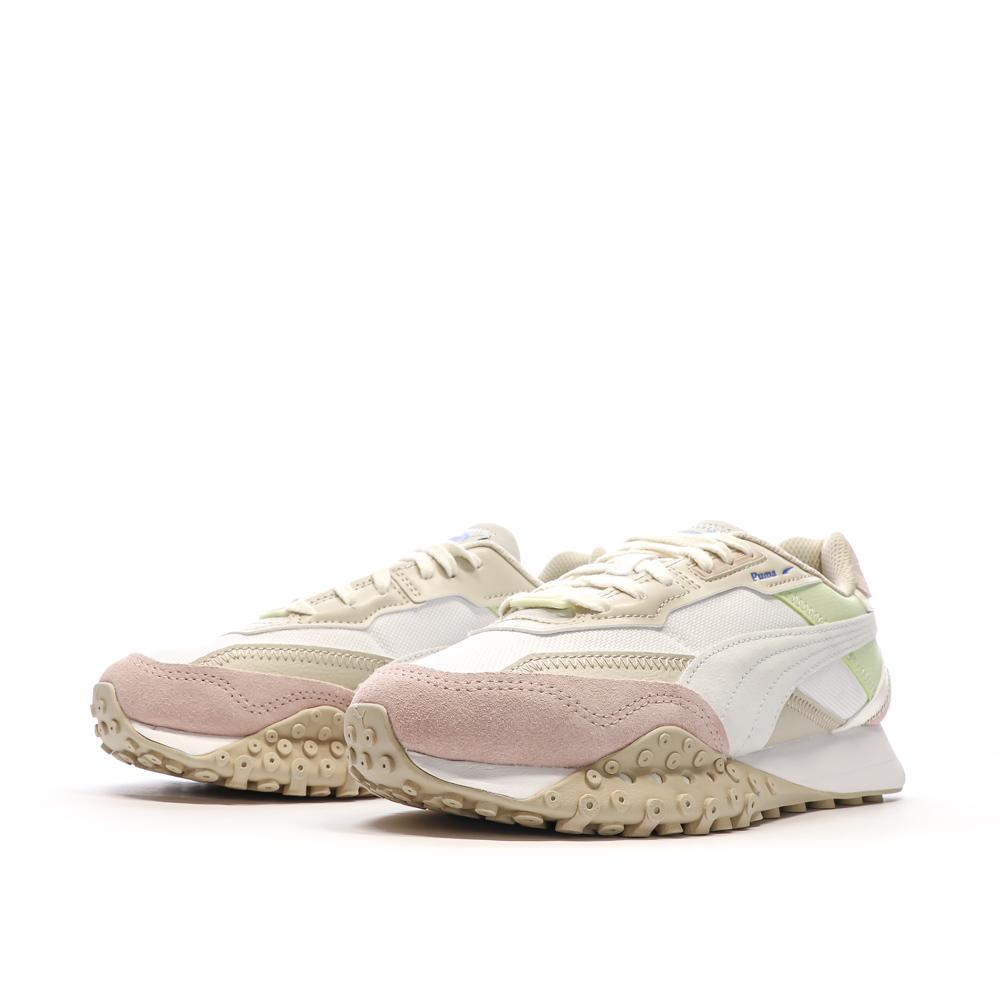 Baskets Rose/Beige Fille Puma Blktop Rider Bts vue 6