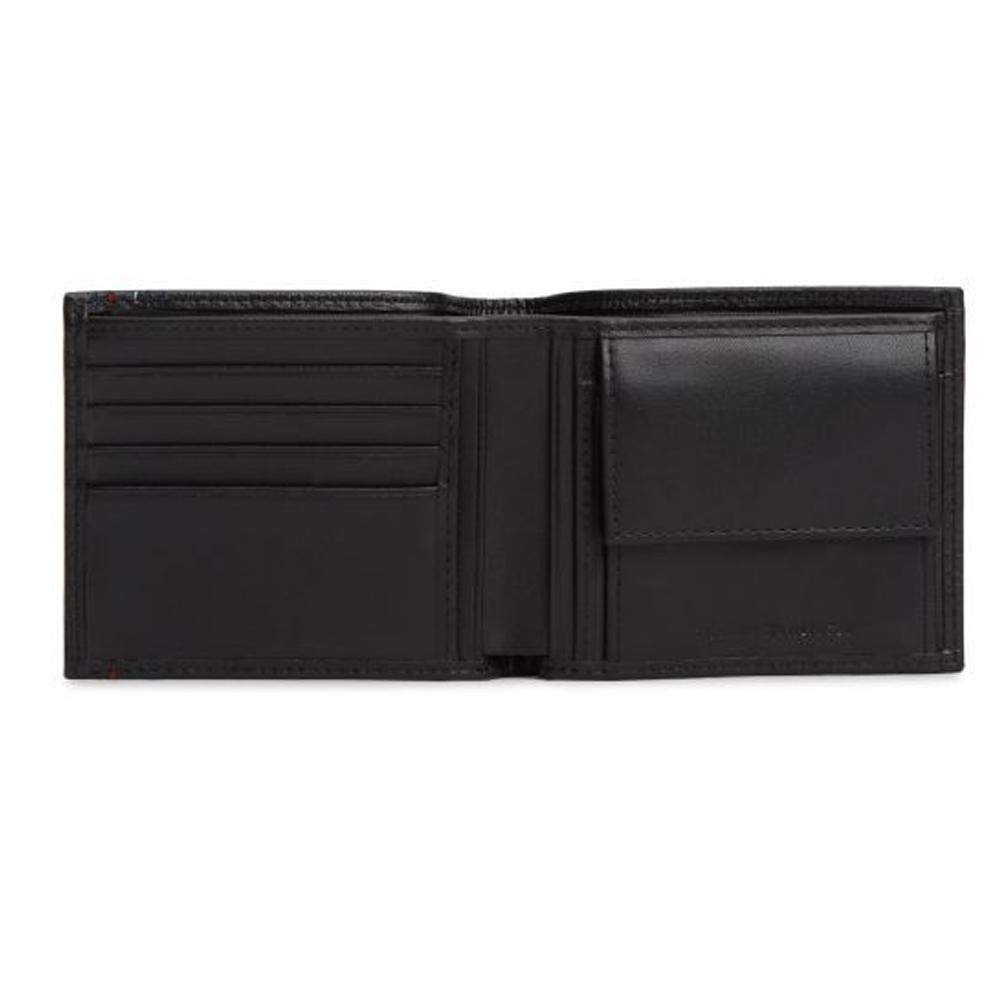 Portefeuille Noir Homme Tommy Hilfiger Th Central Cc & Coin vue 2