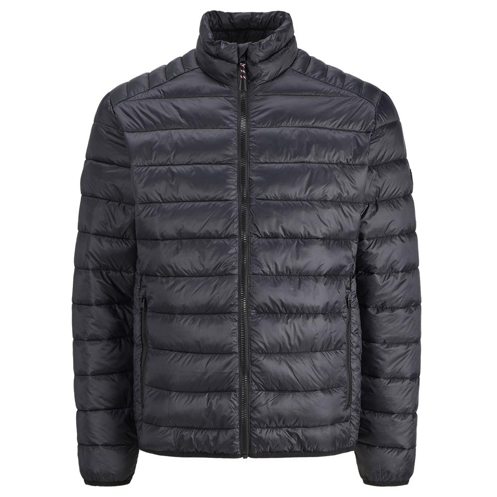 Chaqueta acolchada negra para hombre Jack & Jones Bradley barato