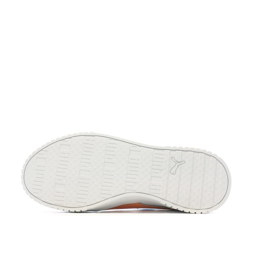 Baskets Blanches/Corail Femme Puma Carina 2.0 vue 5