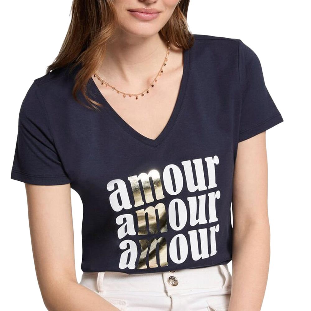 T-shirt Noir Femme Morgan DAMOUR 931 pas cher
