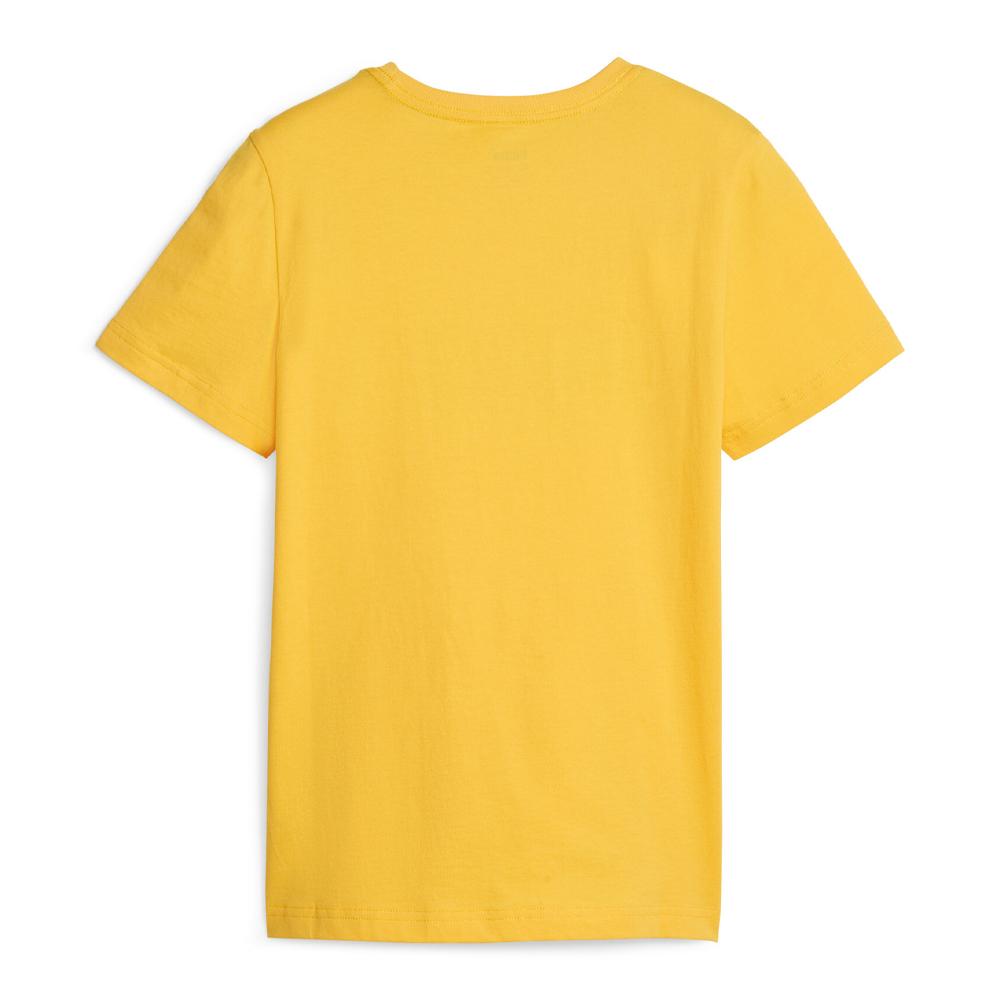 T-Shirt Jaune Garçon Puma Essentials Logo 586985 vue 2