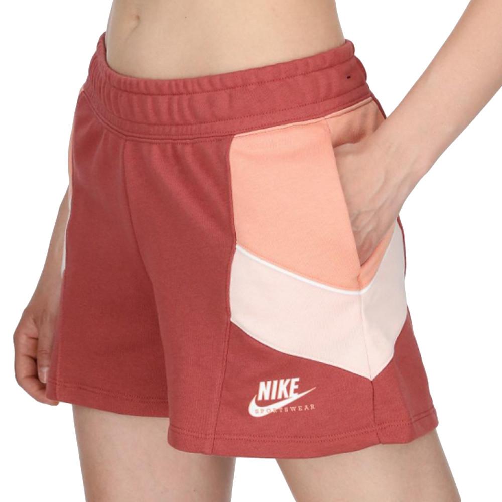 Short Terracotta Femme Nike Heritage pas cher